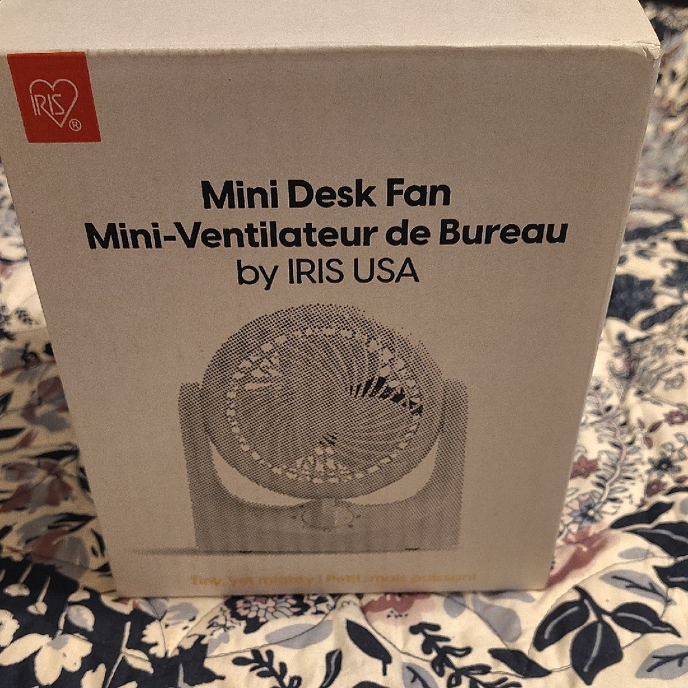 Mini Desk Fan - White